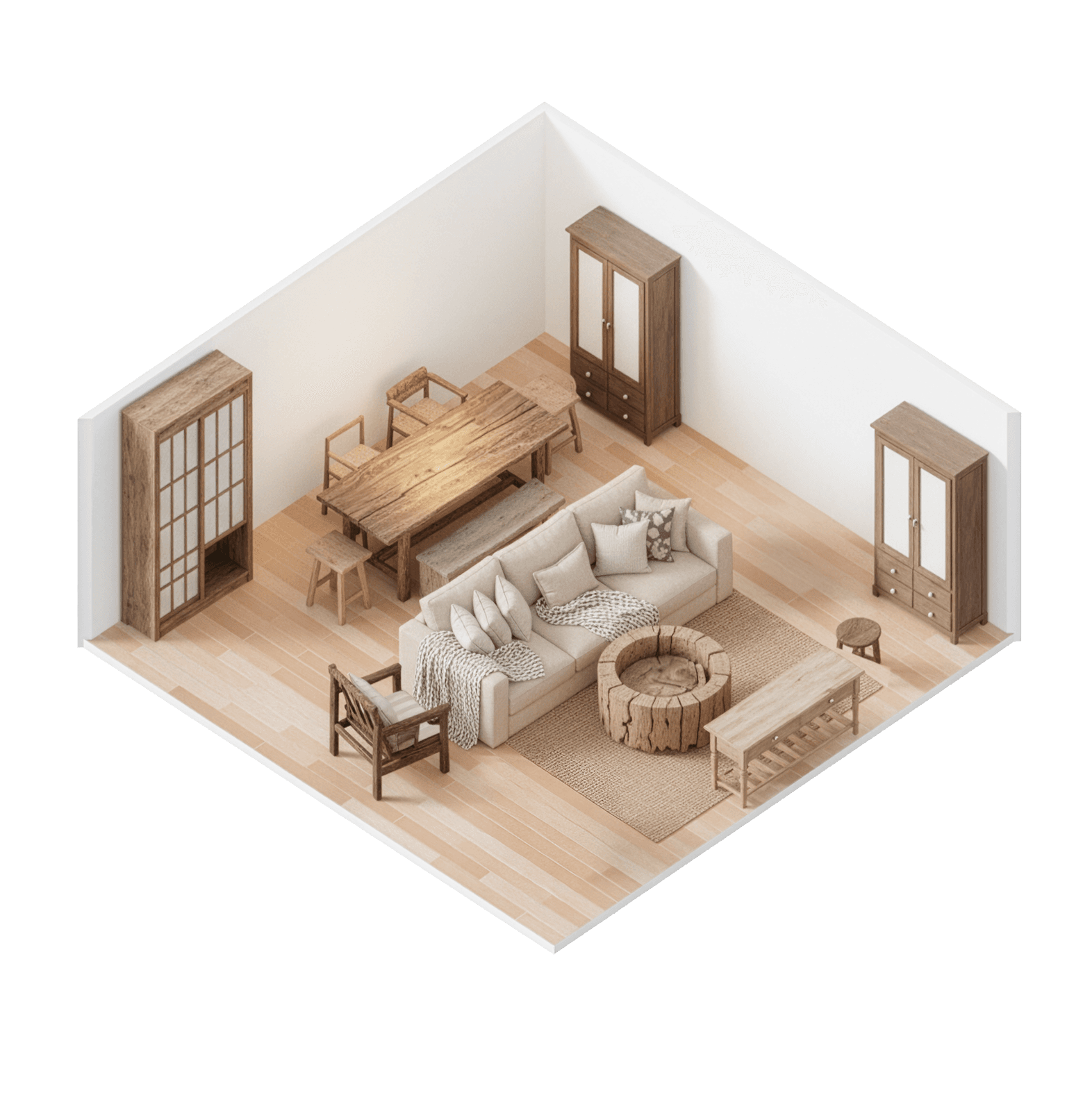 Japandi Phone Screen